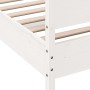 Estructura cama cabecero madera maciza pino blanco 180x200 cm de , Camas y somieres - Ref: Foro24-3216373, Precio: 260,74 €, ...