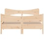 Estructura de cama con cabecero madera de pino blanco 150x200cm de , Camas y somieres - Ref: Foro24-3216378, Precio: 213,83 €...