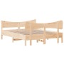 Estructura de cama con cabecero madera de pino blanco 150x200cm de , Camas y somieres - Ref: Foro24-3216378, Precio: 213,83 €...