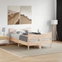Estructura de cama con cabecero madera maciza pino 120x190 cm de , Camas y somieres - Ref: Foro24-3216399, Precio: 167,86 €, ...