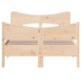 Estructura de cama con cabecero madera maciza pino 120x190 cm de , Camas y somieres - Ref: Foro24-3216399, Precio: 167,86 €, ...