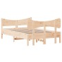 Estructura de cama con cabecero madera maciza pino 120x190 cm de , Camas y somieres - Ref: Foro24-3216399, Precio: 167,86 €, ...