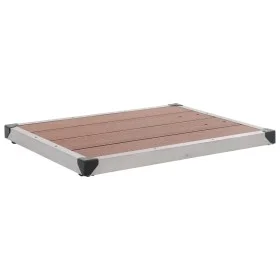 WPC Gartenduschwanne Edelstahl braun 80x62 cm von vidaXL, Duschwannen - Ref: Foro24-48202, Preis: 97,22 €, Rabatt: %