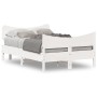 Estructura de cama con cabecero madera pino blanco 120x190 cm de , Camas y somieres - Ref: Foro24-3216400, Precio: 199,93 €, ...