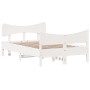 Estructura de cama con cabecero madera pino blanco 120x190 cm de , Camas y somieres - Ref: Foro24-3216400, Precio: 199,93 €, ...
