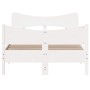 Estructura de cama con cabecero madera pino blanco 120x190 cm de , Camas y somieres - Ref: Foro24-3216400, Precio: 199,93 €, ...