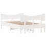 Estructura de cama con cabecero madera pino blanco 120x190 cm de , Camas y somieres - Ref: Foro24-3216400, Precio: 199,93 €, ...