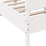Estructura de cama con cabecero madera pino blanco 120x190 cm de , Camas y somieres - Ref: Foro24-3216400, Precio: 199,93 €, ...