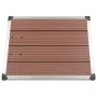 WPC garden shower tray stainless steel brown 80x62 cm by vidaXL, Shower trays - Ref: Foro24-48202, Price: 97,22 €, Discount: %