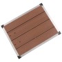 Plato de ducha de jardín WPC acero inoxidable marrón 80x62 cm de vidaXL, Platos de ducha - Ref: Foro24-48202, Precio: 98,20 €...