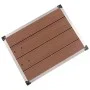 WPC garden shower tray stainless steel brown 80x62 cm by vidaXL, Shower trays - Ref: Foro24-48202, Price: 97,22 €, Discount: %