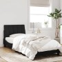 Estructura de cama con cabecero de terciopelo negro 90x200 cm de , Camas y somieres - Ref: Foro24-3207827, Precio: 165,48 €, ...