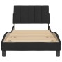 Estructura de cama con cabecero de terciopelo negro 90x200 cm de , Camas y somieres - Ref: Foro24-3207827, Precio: 165,48 €, ...