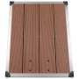 Plato de ducha de jardín WPC acero inoxidable marrón 80x62 cm de vidaXL, Platos de ducha - Ref: Foro24-48202, Precio: 98,20 €...
