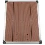 WPC garden shower tray stainless steel brown 80x62 cm by vidaXL, Shower trays - Ref: Foro24-48202, Price: 97,22 €, Discount: %