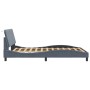 Estructura cama con cabecero terciopelo gris oscuro 140x200 cm de , Camas y somieres - Ref: Foro24-3207850, Precio: 188,68 €,...