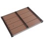 Plato de ducha de jardín WPC acero inoxidable marrón 80x62 cm de vidaXL, Platos de ducha - Ref: Foro24-48202, Precio: 98,20 €...