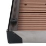 Plato de ducha de jardín WPC acero inoxidable marrón 80x62 cm de vidaXL, Platos de ducha - Ref: Foro24-48202, Precio: 98,20 €...