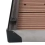 WPC garden shower tray stainless steel brown 80x62 cm by vidaXL, Shower trays - Ref: Foro24-48202, Price: 97,22 €, Discount: %