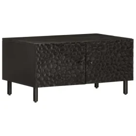 Mesa de centro madera maciza de mango negra 80x50x40 cm de , Mesas de centro - Ref: Foro24-356824, Precio: 79,11 €, Descuento: %