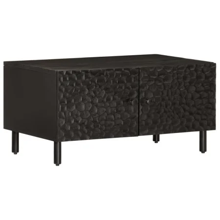 Mesa de centro madera maciza de mango negra 80x50x40 cm de , Mesas de centro - Ref: Foro24-356824, Precio: 79,11 €, Descuento: %