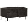 Mesa de centro madera maciza de mango negra 80x50x40 cm de , Mesas de centro - Ref: Foro24-356824, Precio: 79,82 €, Descuento: %