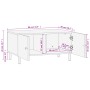 Mesa de centro madera maciza de mango negra 80x50x40 cm de , Mesas de centro - Ref: Foro24-356824, Precio: 79,82 €, Descuento: %