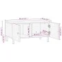 Mesa de centro madera maciza de mango negra 80x50x40 cm de , Mesas de centro - Ref: Foro24-356824, Precio: 79,11 €, Descuento: %