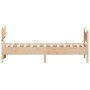 Estructura de cama con cabecero madera maciza pino 90x190 cm de , Camas y somieres - Ref: Foro24-3216402, Precio: 142,39 €, D...
