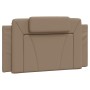 Estructura de cama cabecero cuero sintético capuchino 100x200cm de , Camas y somieres - Ref: Foro24-3208079, Precio: 143,43 €...
