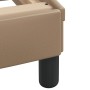 Estructura de cama cabecero cuero sintético capuchino 100x200cm de , Camas y somieres - Ref: Foro24-3208079, Precio: 143,43 €...