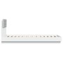 Estructura cama con cabecero madera ingeniería blanco 100x200cm de , Camas y somieres - Ref: Foro24-3209933, Precio: 157,46 €...