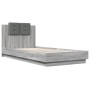 Cama con cabecero madera de ingeniería gris Sonoma 100x200 cm de , Camas y somieres - Ref: Foro24-3209938, Precio: 157,61 €, ...