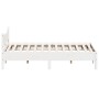 Estructura de cama con cabecero madera de pino blanco 150x200cm de , Camas y somieres - Ref: Foro24-3216367, Precio: 203,30 €...