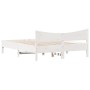 Estructura de cama con cabecero madera de pino blanco 150x200cm de , Camas y somieres - Ref: Foro24-3216367, Precio: 203,30 €...