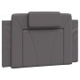 Estructura de cama con luces LED cuero sintético gris 90x190 cm de , Camas y somieres - Ref: Foro24-3213990, Precio: 153,63 €...