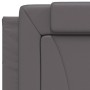 Estructura de cama con luces LED cuero sintético gris 90x190 cm de , Camas y somieres - Ref: Foro24-3213990, Precio: 153,63 €...