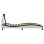 Estructura cama con LED cuero sintético blanco negro 100x200 cm de , Camas y somieres - Ref: Foro24-3214007, Precio: 152,86 €...