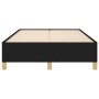 Estructura de cama tela negro 120x190 cm de , Camas y somieres - Ref: Foro24-379517, Precio: 74,57 €, Descuento: %