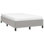 Estructura de cama tela gris claro 120x190 cm de , Camas y somieres - Ref: Foro24-379508, Precio: 102,45 €, Descuento: %