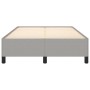 Estructura de cama tela gris claro 120x190 cm de , Camas y somieres - Ref: Foro24-379508, Precio: 102,45 €, Descuento: %