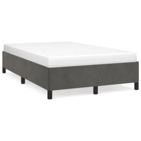 Estructura de cama terciopelo gris oscuro 120x190 cm de , Camas y somieres - Ref: Foro24-379529, Precio: 109,21 €, Descuento: %