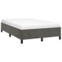 Estructura de cama terciopelo gris oscuro 120x190 cm de , Camas y somieres - Ref: Foro24-379529, Precio: 110,96 €, Descuento: %