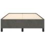 Estructura de cama terciopelo gris oscuro 120x190 cm de , Camas y somieres - Ref: Foro24-379529, Precio: 110,96 €, Descuento: %
