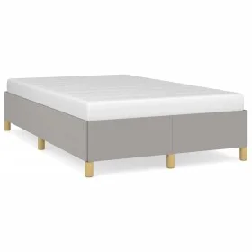 Light gray fabric bed frame 120x190 cm by , Beds and slatted bases - Ref: Foro24-379515, Price: 89,78 €, Discount: %