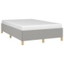 Estructura de cama tela gris claro 120x190 cm de , Camas y somieres - Ref: Foro24-379515, Precio: 79,32 €, Descuento: %