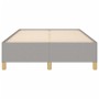 Estructura de cama tela gris claro 120x190 cm de , Camas y somieres - Ref: Foro24-379515, Precio: 79,32 €, Descuento: %