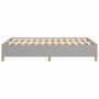 Estructura de cama tela gris claro 120x190 cm de , Camas y somieres - Ref: Foro24-379515, Precio: 79,32 €, Descuento: %