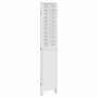 Biombo separador de 3 paneles madera maciza Paulownia blanco de , Divisores de ambientes - Ref: Foro24-358719, Precio: 103,30...