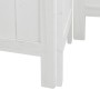 Biombo separador de 3 paneles madera maciza Paulownia blanco de , Divisores de ambientes - Ref: Foro24-358719, Precio: 103,30...